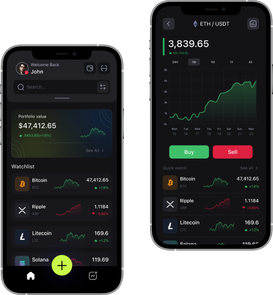 Coin Masks phone dashboard